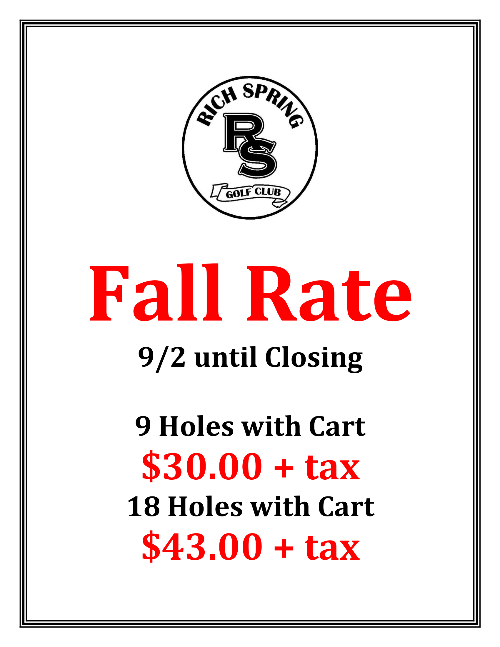 Fall Rates