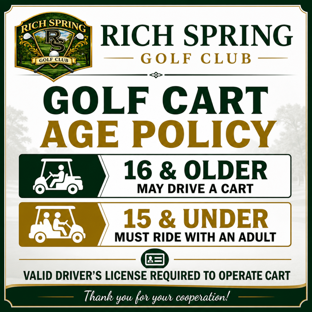 Rich Spring GC Cart Rental Policy
